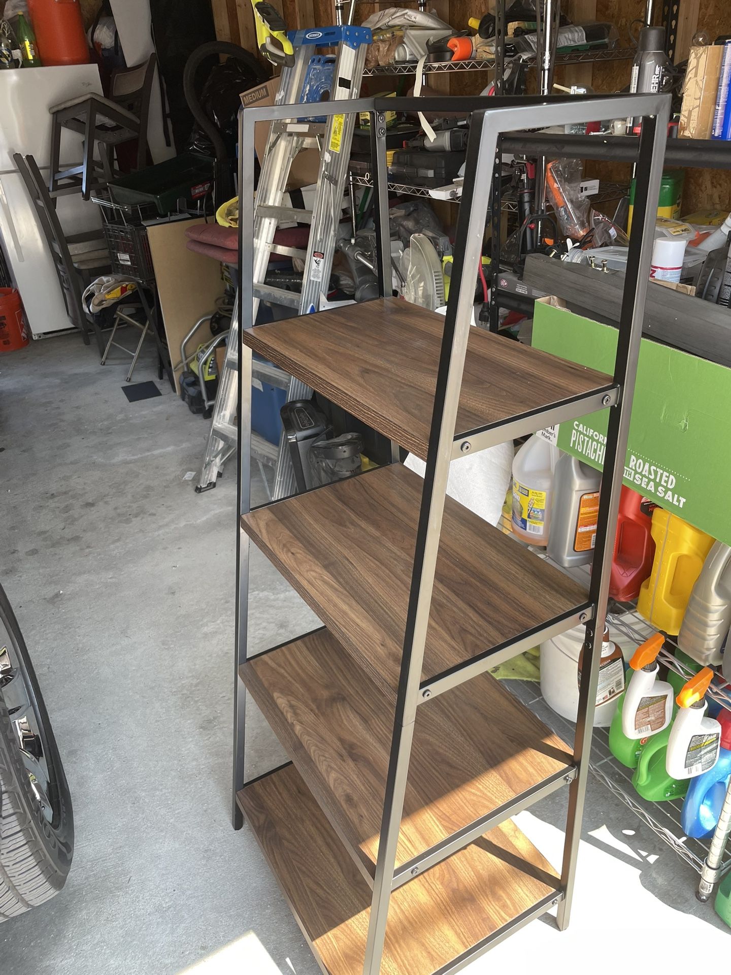 Metal And Wood Shelf