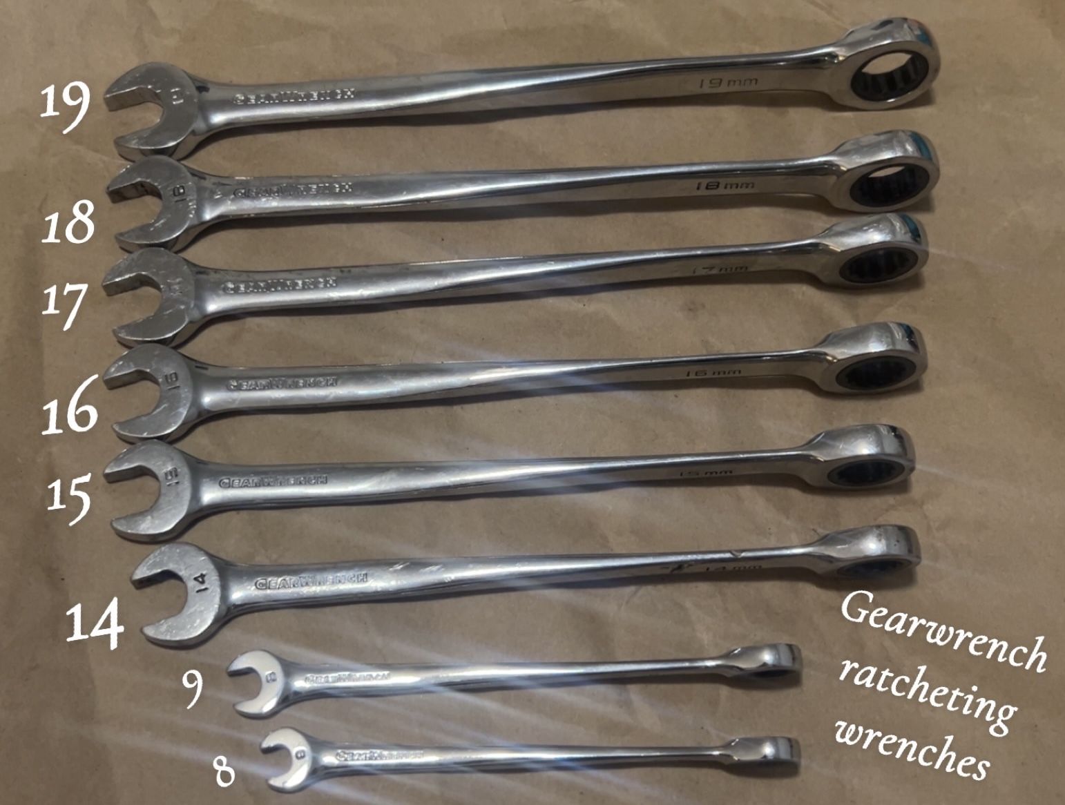 Gearwrench Ratcheting Wrenches