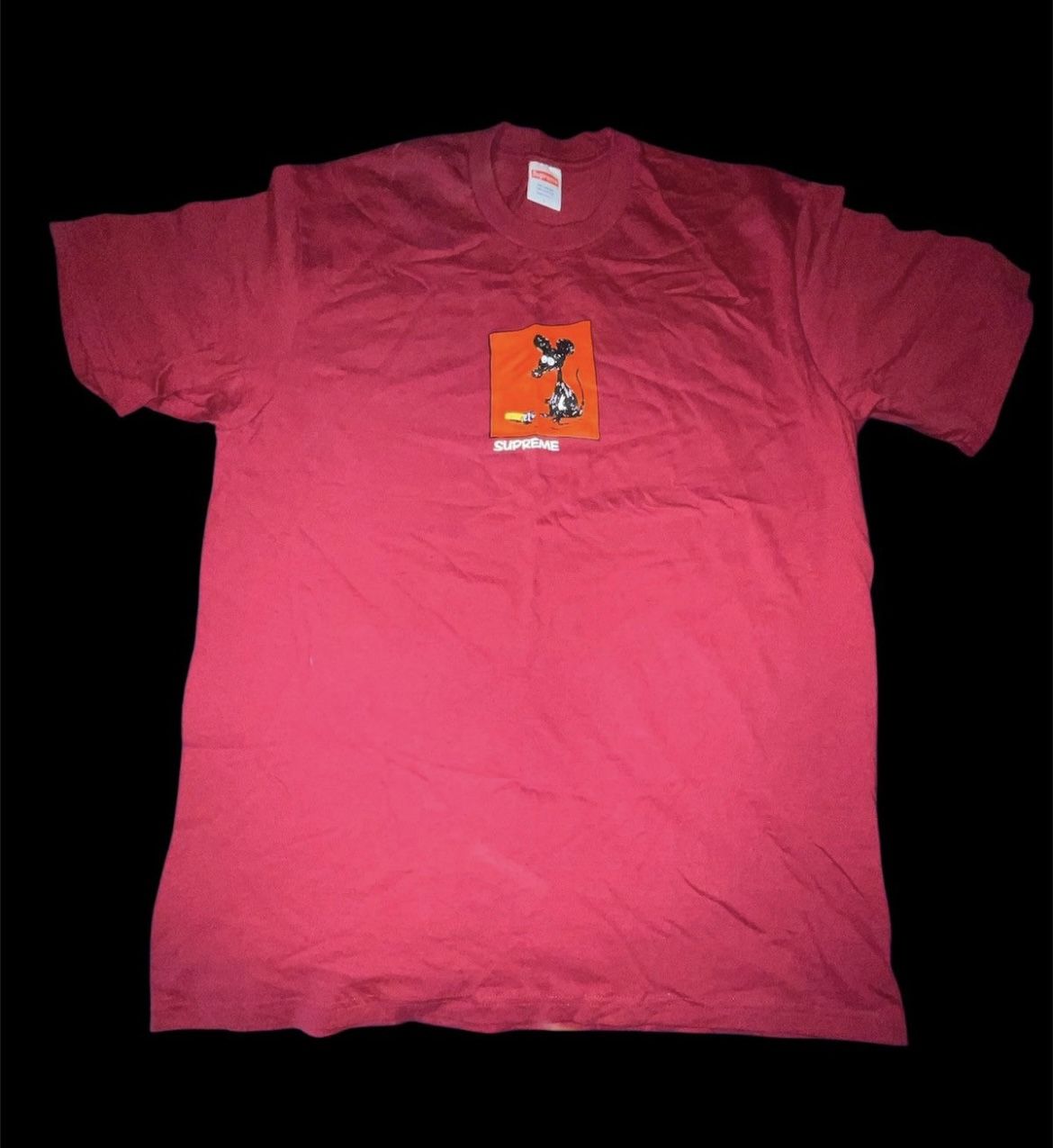 Supreme Box Rat And Cheese Tshirt Sz Large NWOT