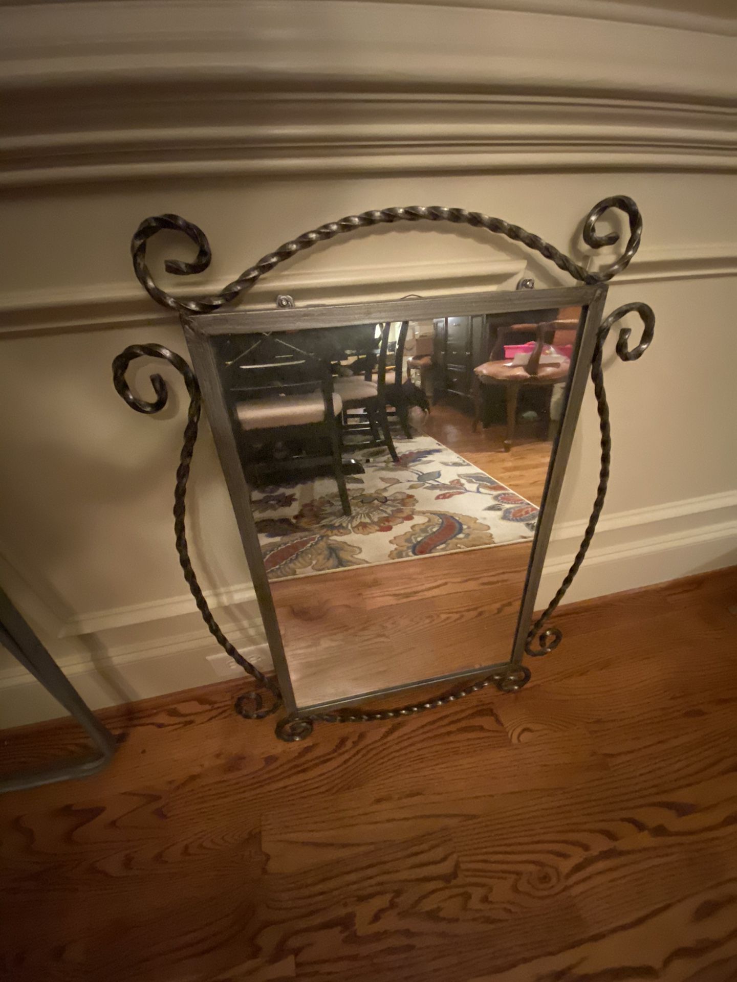 Wall mirror. Metal Frame
