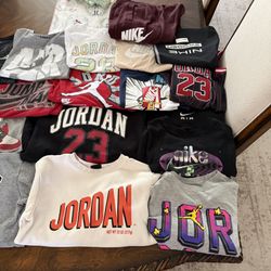 Jordan & Nike Boys Clothing Bundle (19pcs) – Size 8–12y / S–L