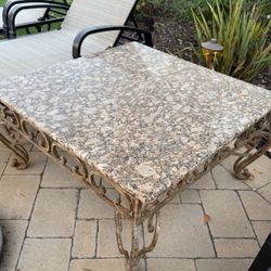 FREE!!! Beautiful Granite Top Table Indoor/Outdoor
