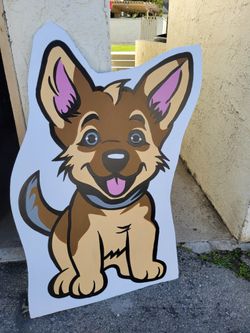 German Shepherd Dog Prop Painting Character 