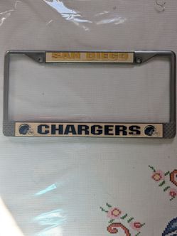 San Diego Chargers NFL 2 hole metal license plate frame make offer
