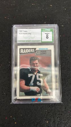 1987 Topps Howie Long #220 CSG 8 NM/Mint