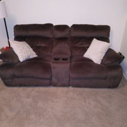 Recycling Loveseat With Cup Holder