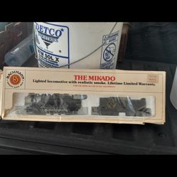 THE MIKADO Lighted locomotive with realistic smoke. Lifetime Limited Warranty.