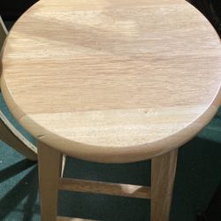 One wood stool 