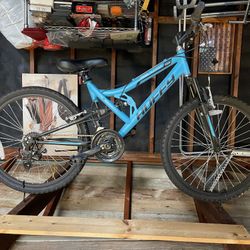 huffy mountain bike teal blue 