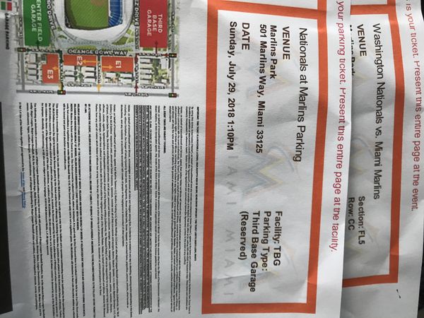 Pompano Beach Parking Ticket The Best Beaches In World Miami Marlins Vs Washington Nationals 2 Tickets Parking P
