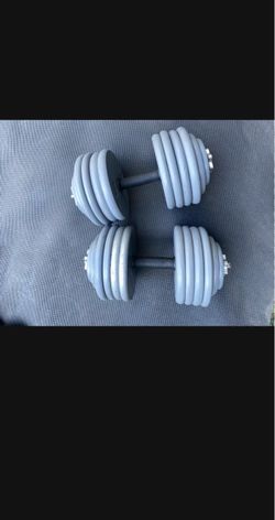 Adjustable dumbbells