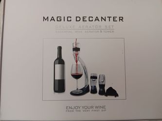 magic decanter deluxe aerator set with tower