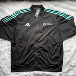 adidas x Mercedes Benz AMG Petronas Formula One Team DNA Size 2XL Track Jacket New!