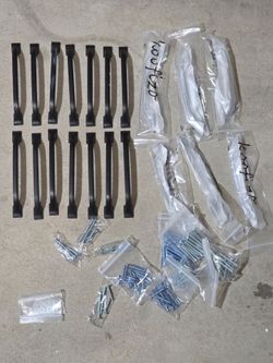 Black cabinet handles