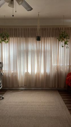 Light-Filtering Curtains with Back Tab Hooks