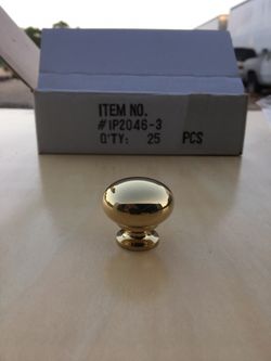 BRASS KNOBS 1-1/8” 49 pieces available $2 each