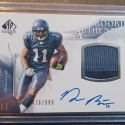 Deon Butler 2 Color Jersey 426/999 Autographed Signed Seattle Seahawks Penn State