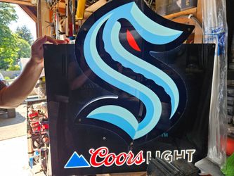 Kraken Coors Light sign