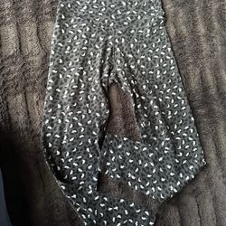 Womens Aerie Leopard Print Leggings 