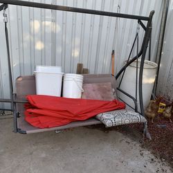 Outdoor Patio Bench Swing