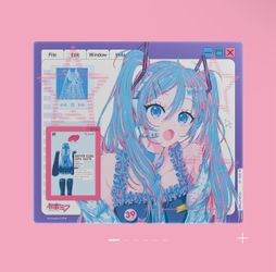 WALLHACK SP-005 Hatsune Miku OS Glass Mousepad