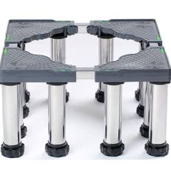 (New in Box) Heightening Stainless Steel Shelf Holder Washing Machine and Refrigerator Stand 24-27cm A Tumble Dyer Floor Trays Extendable Appliance Ba