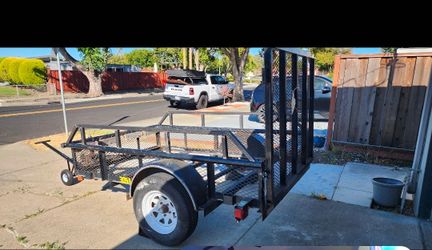 Single Axle Utility Trailer with Ramp Gate