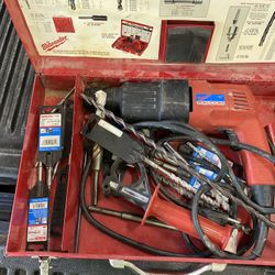 Milwaukee Heavy Duty Falcon 3/4" Rotary Hammer Drill In Case 