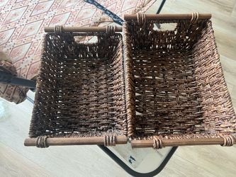 Two baskets for storage