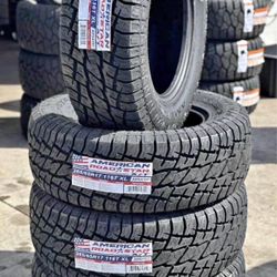 Vendo set de llantas nuevas AT265/65R17 marca American con 50,000 mil millas de garantía