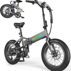Oraimo Folding Electric Bike for Adults, 750W Brushless Motor(Peak 1000W), 48V 12Ah Hidden Battery U