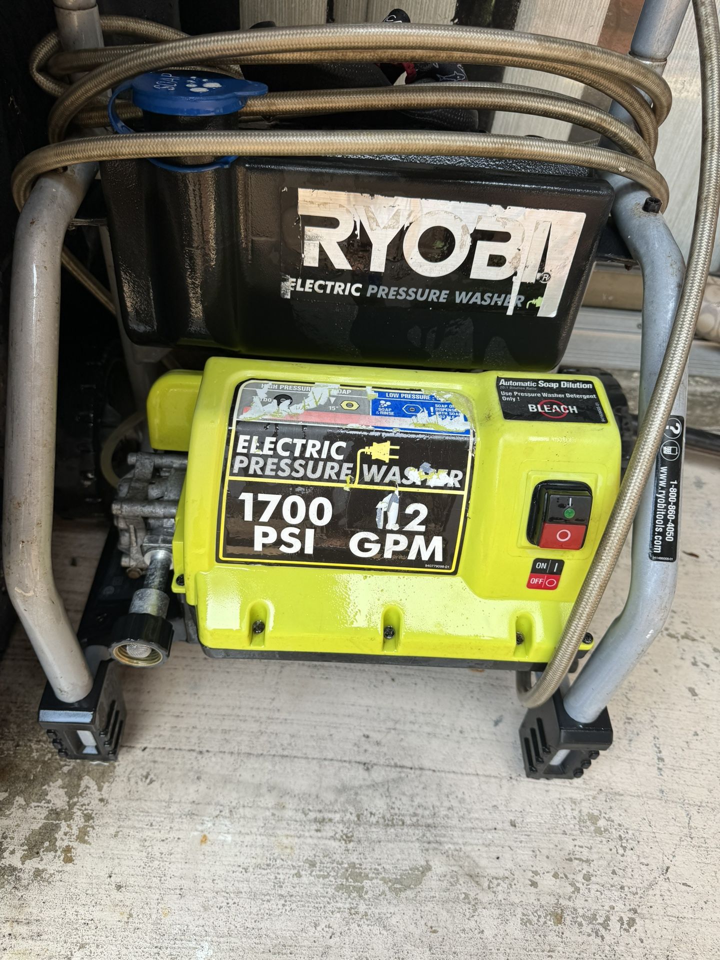 1700 PSI Pressure Washer Electric  