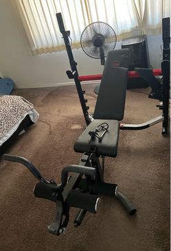 Body Champ Adjustable Weight Bench with Rack