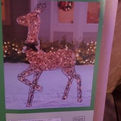 4-ft Lighted Grapevine Doe 