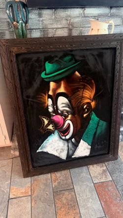 1960’s Velvet Clown Painting