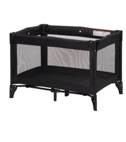 Brand New Babideal Portable Baby Play Yard with Mesh Sides and Padded Mat, Licorice Root Black