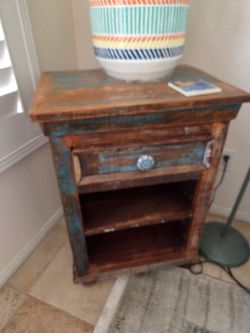 Rustic nightstand
