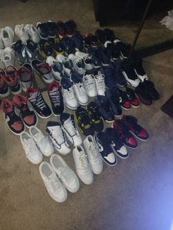 Jordans and Air forces prices ranging from $25 to $50 Everythang must go. Make me a offer!