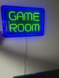 Game room neon light sign