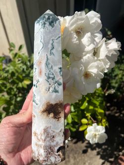 Moss agate Tall tower