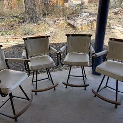 Mid Century Swivel Stools 