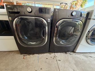 LG washer and electric dryer delivered install installed