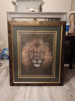 Lion painting