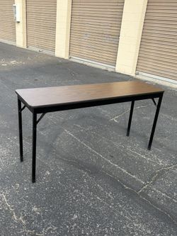 5ft Long Skinny Folding Table-$25 