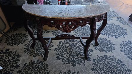 Victorian behind the couch/entry table