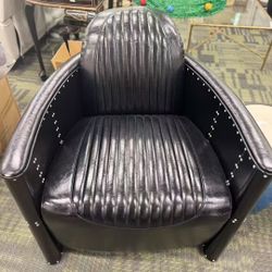 Real leather sofa，$480