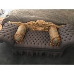 Antique Blue Bench 