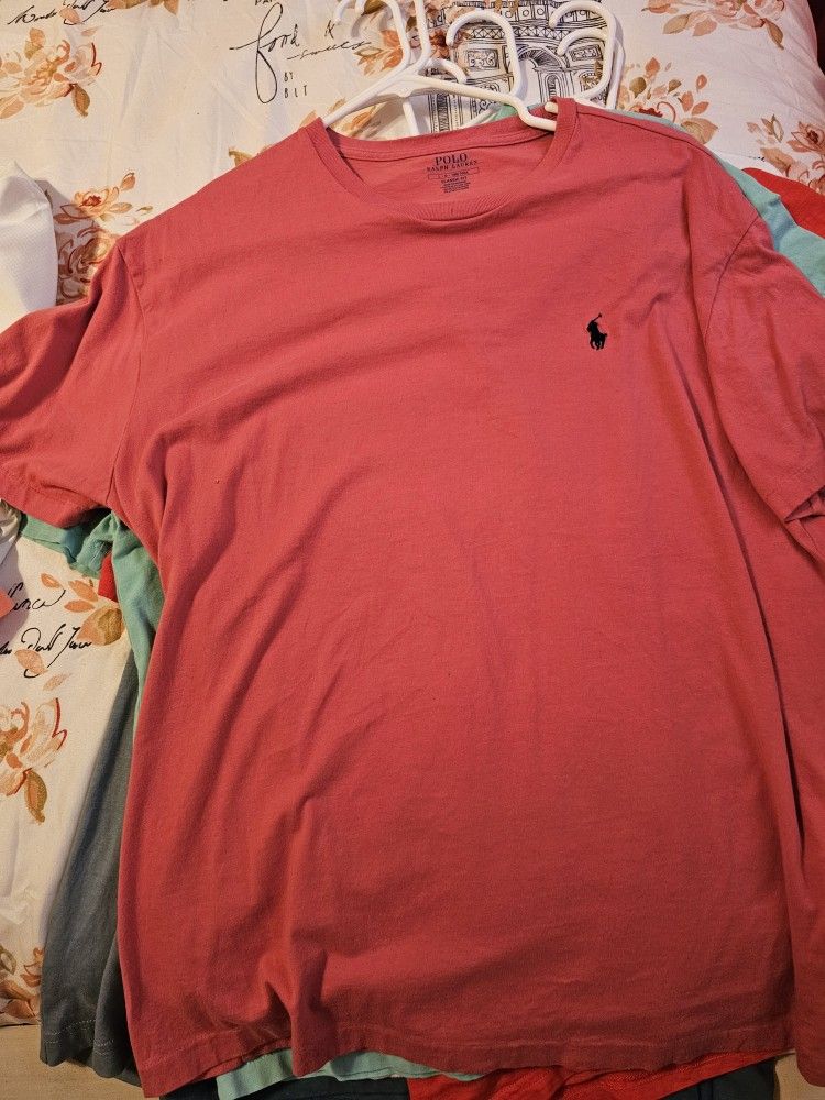 Men's Polo Tshirt Color Is Guyaba Size Large New Condition