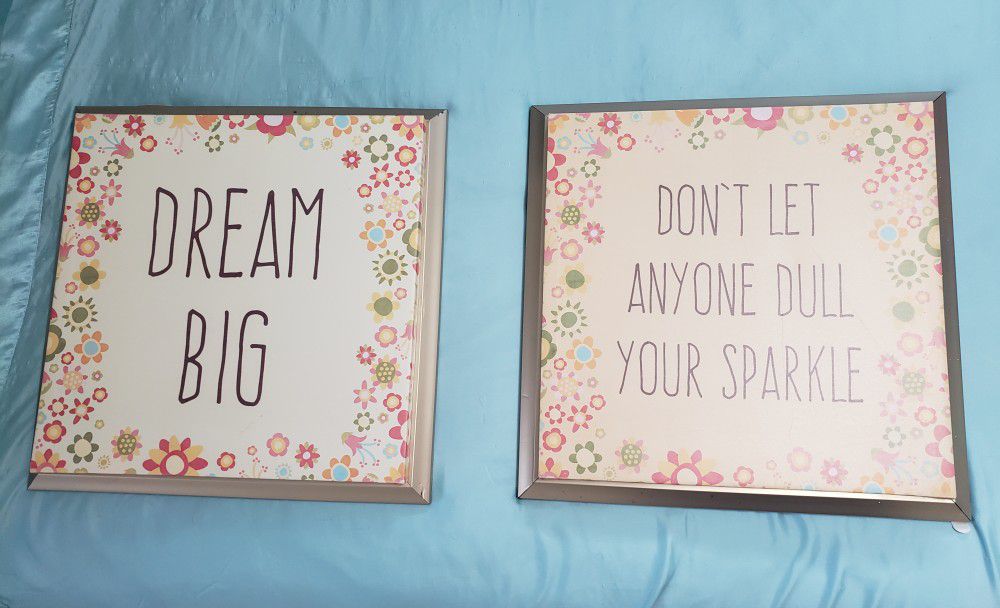 Girl's Room Decoration Wall Print Canvas Quotes