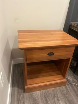 Solid wood Nightstand- $80